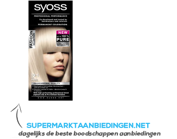 Syoss Fashion 10-1 ice blond aanbieding