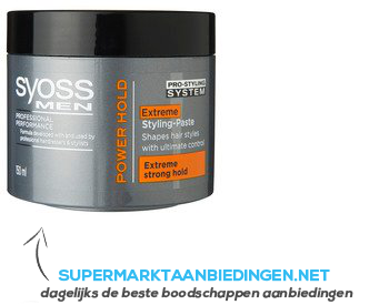 Syoss Men power styling paste aanbieding