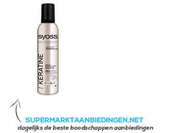 Syoss Styling mousse extra strong keratine aanbieding