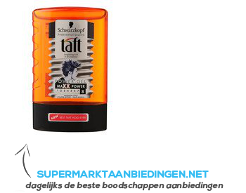 Taft Maxx power gel tottle aanbieding