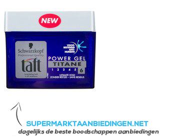 Taft Titane power gel aanbieding