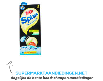 Taksi Splash appel-peer aanbieding