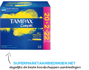 Tampax Compak regular aanbieding
