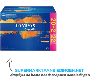 Tampax Compak super plus aanbieding