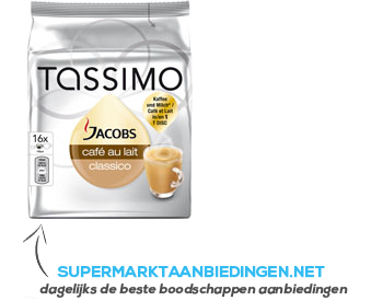 Tassimo Coffee capsule cafe au lait aanbieding