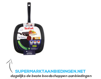 Tefal Grillpan 26x26 cm so tasty zwart aanbieding