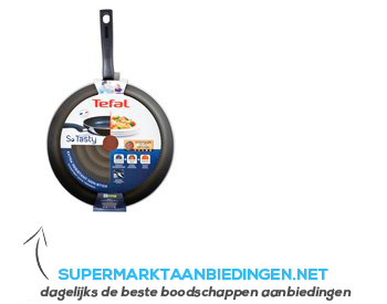 Tefal So Tasty koekenpan zwart emaille 32 cm aanbieding