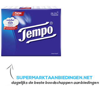 Tempo Original 4-laags zakdoekjes aanbieding