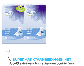 Tena Lady extra verbanden duo pack aanbieding
