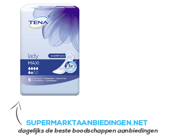 Tena Lady maxi aanbieding