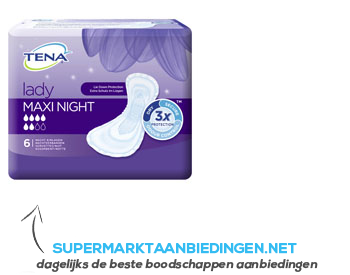 Tena Lady maxi night aanbieding