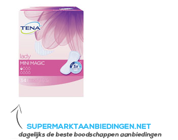 Tena Lady mini magic inlegkruisjes aanbieding