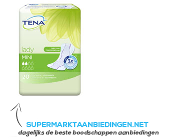 Tena Lady mini verbanden aanbieding