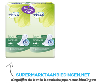 Tena Lady normal verbanden duo pack aanbieding