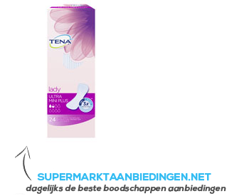 Tena Lady ultra mini plus inlegkruisjes aanbieding