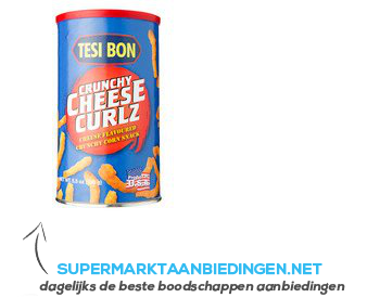Tesi Bon Crunchy cheese curlz aanbieding