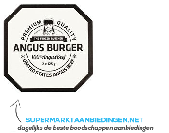 The Frozen Butcher Angus beefburger aanbieding