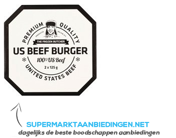 The Frozen Butcher US beefburger aanbieding