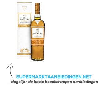 The Macallan Amber single malt Scotch whisky aanbieding