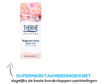 Therme Bulgarian rose bath oil aanbieding