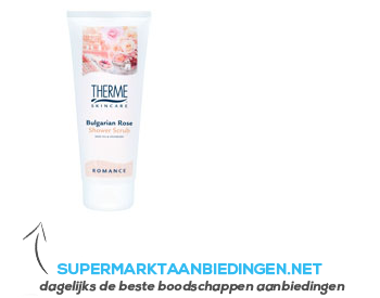 Therme Bulgarian rose shower scrub aanbieding