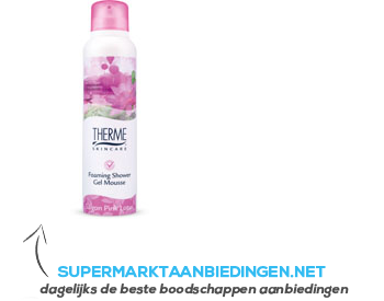 Therme Foaming shower mousse Saigon pink lotus aanbieding