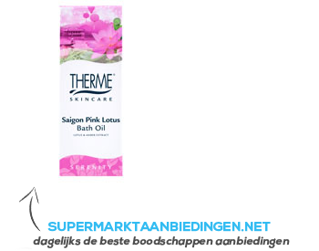 Therme Saigon pink lotus bath oil aanbieding