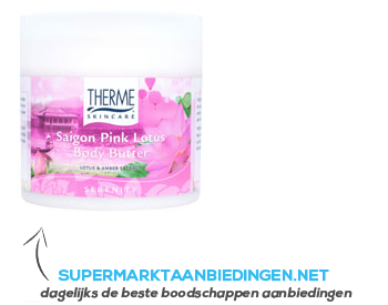 Certificaat Verkoper tekst Therme Saigon pink lotus body butter aanbieding | Supermarkt Aanbiedingen