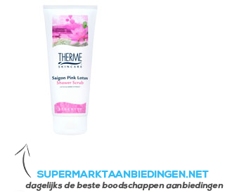 Therme Saigon pink lotus shower scrub aanbieding