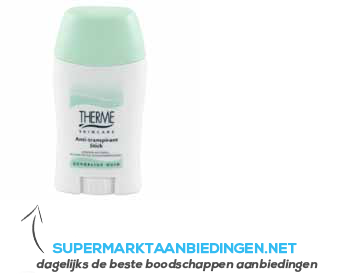 Therme Sensitive anti-transpirant stick aanbieding