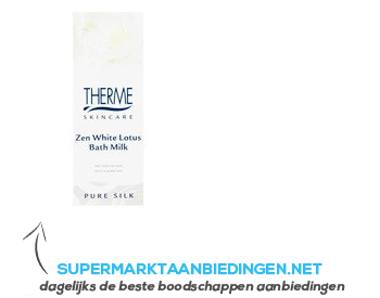 Therme Zen white lotus bath milk aanbieding