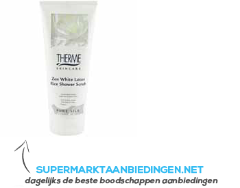 Therme Zen white lotus showerscrub aanbieding