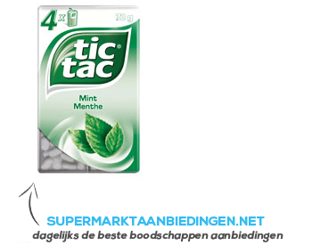Tic Tac Mint 4-pack aanbieding