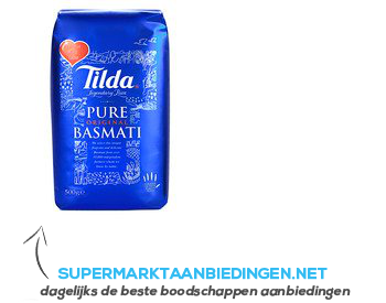 Tilda Pure basmati rice aanbieding