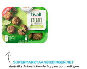 Tivall Falafel spinazie aanbieding