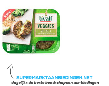 Tivall Quinoa boerenkool & broccoli burger aanbieding