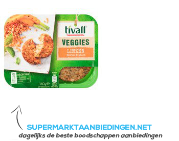 Tivall Vega linzen burger aanbieding