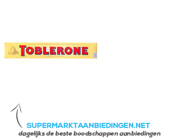 Toblerone Melk honing amandel aanbieding