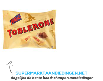 Toblerone Mini's melk aanbieding