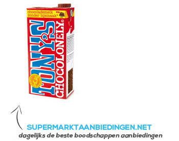 Tony's Chocolonely Fairtrade chocolademelk aanbieding