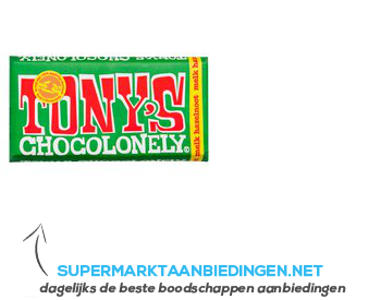 Tony's Chocolonely Melk/ hazelnoot aanbieding