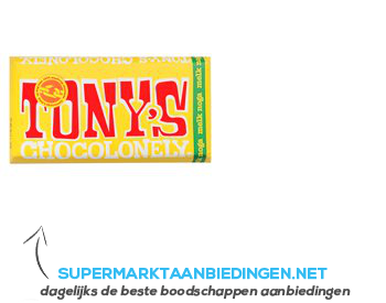 Tony's Chocolonely Melk/ noga aanbieding