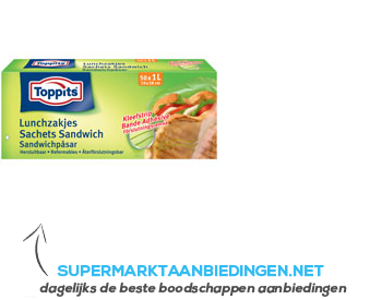 Toppits Lunchzakjes met sluiting aanbieding