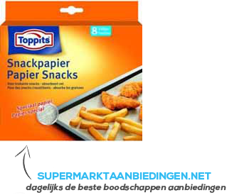 Toppits Snackpapier vellen aanbieding