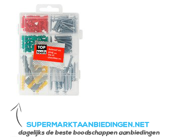 Toptools Schroef en plug assorti aanbieding