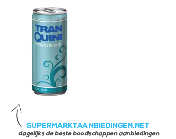 Tranquini Relaxation drink aanbieding