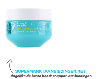 Treets Energising secrets body sugar scrub aanbieding