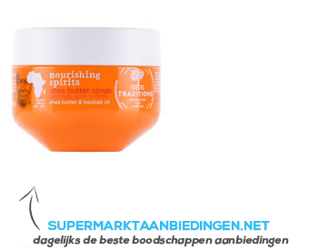 Treets Nourishing spirits sheabutter scrub aanbieding