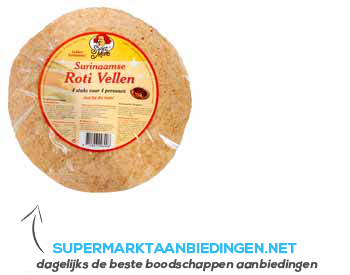 Tropical Surinaamse roti vellen aanbieding