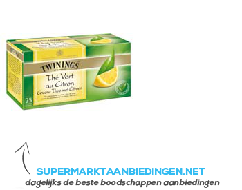 Twinings Groene thee/ citroen aanbieding